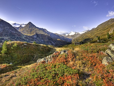 High alpine country